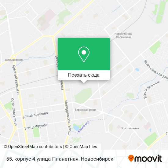 Карта 55, корпус 4 улица Планетная