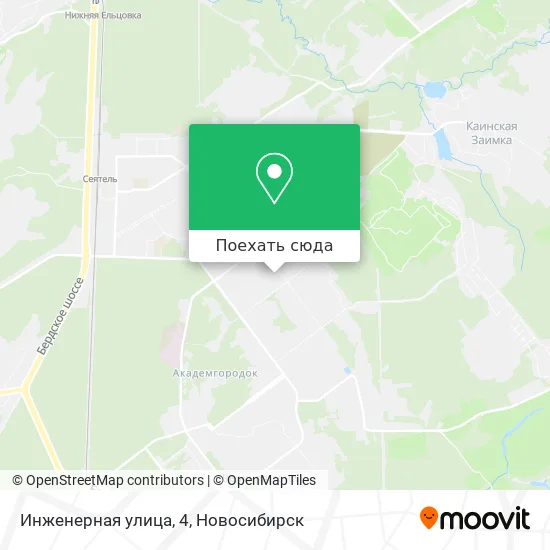 Карта Инженерная улица, 4