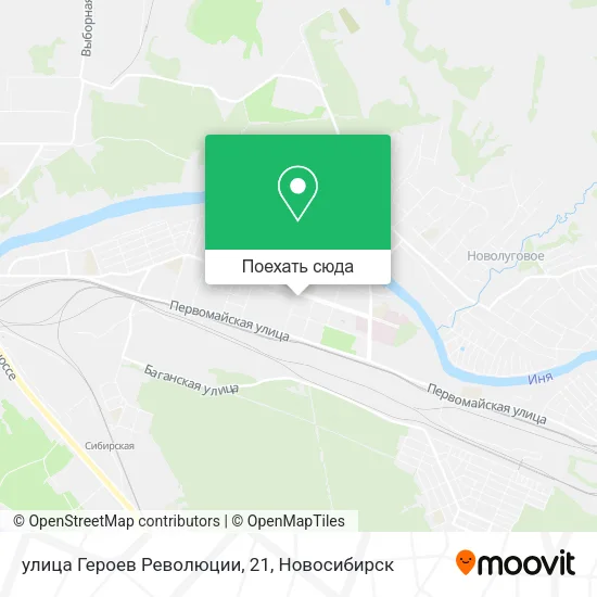 Карта улица Героев Революции, 21