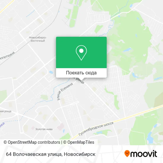 Карта 64 Волочаевская улица