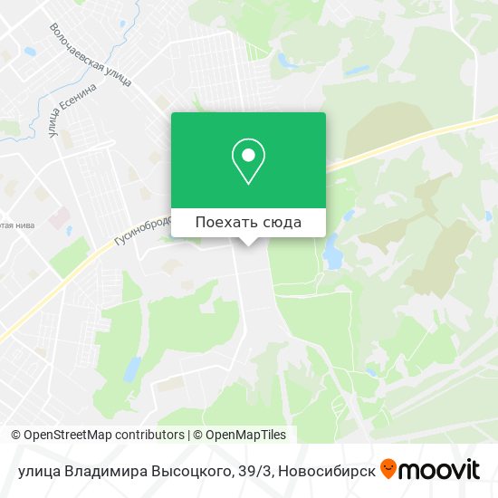 Карта улица Владимира Высоцкого, 39 / 3
