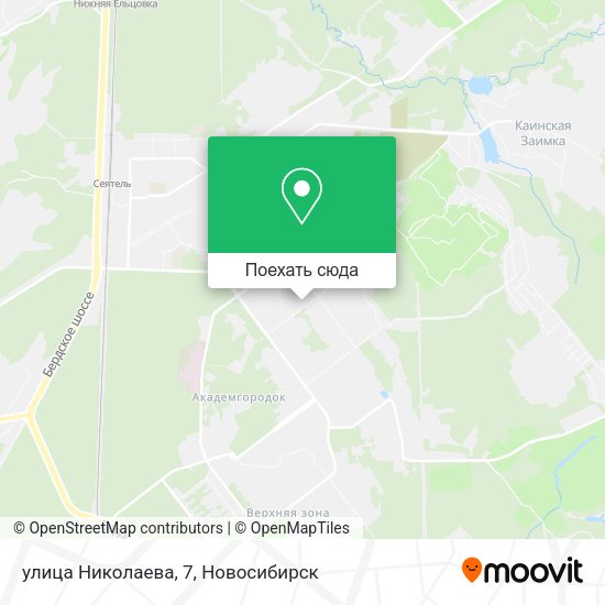Карта улица Николаева, 7