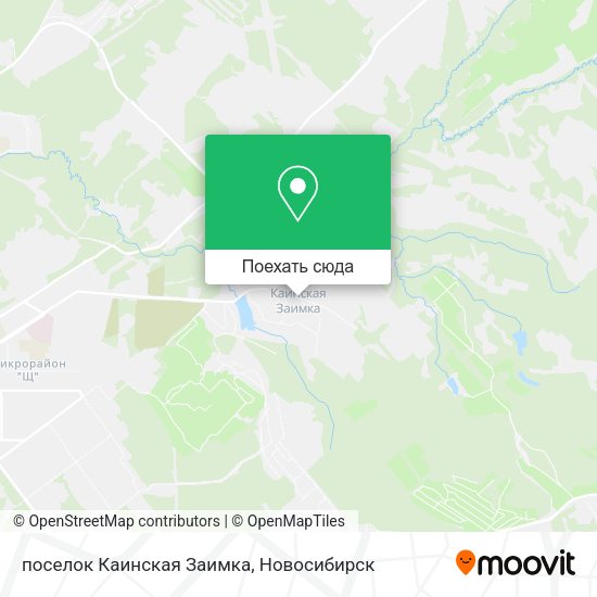 Карта поселок Каинская Заимка