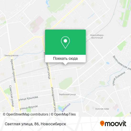 Карта Светлая улица, 86