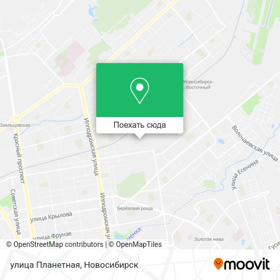 Карта улица Планетная