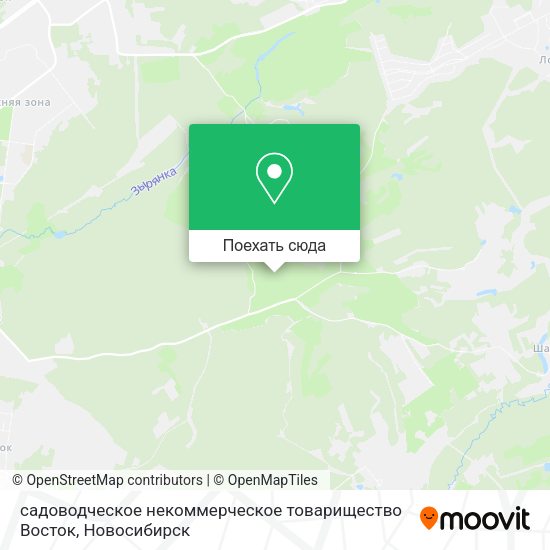 Карта садоводческое некоммерческое товарищество Восток