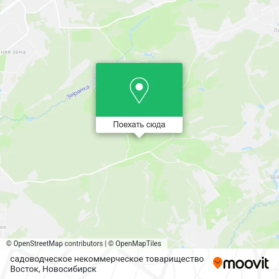 Карта садоводческое некоммерческое товарищество Восток