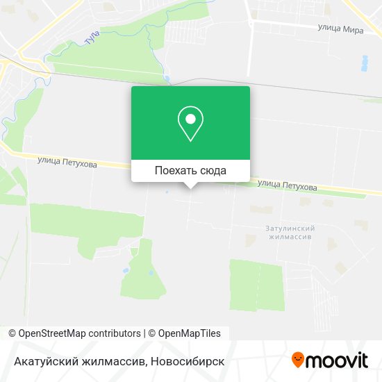 Карта Акатуйский жилмассив
