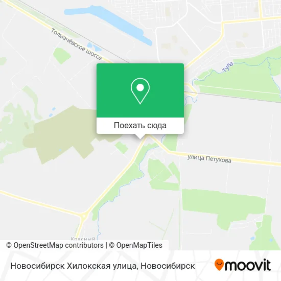 Карта Новосибирск Хилокская улица