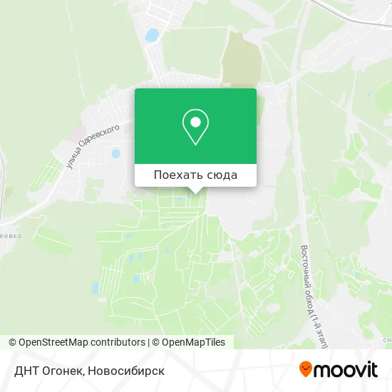 Карта ДНТ Огонек