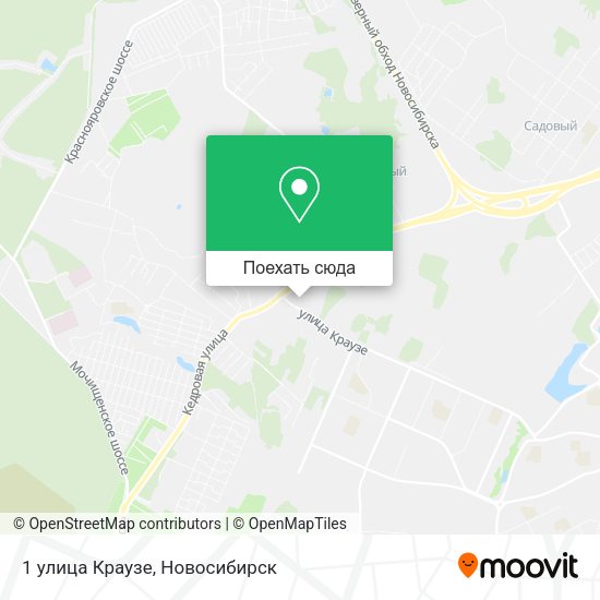 Карта 1 улица Краузе