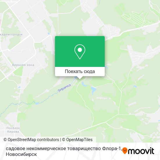 Карта садовое некоммерческое товарищество Флора-1