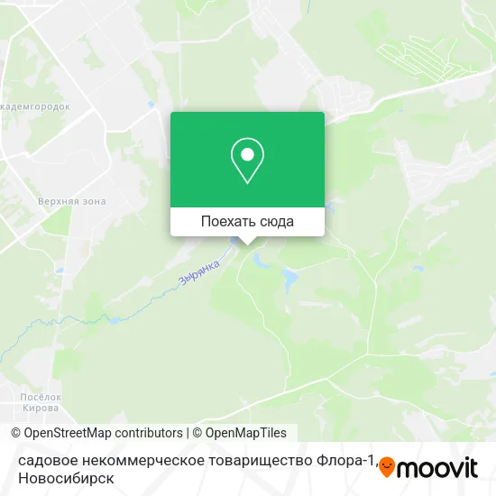 Карта садовое некоммерческое товарищество Флора-1