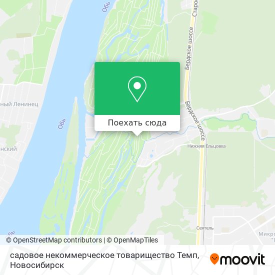 Карта садовое некоммерческое товарищество Темп