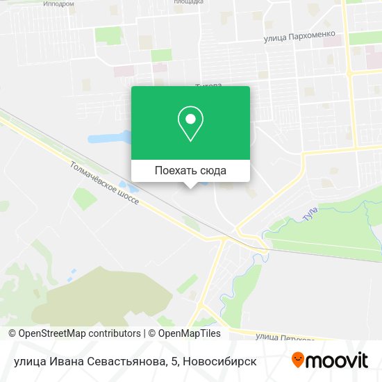 Карта улица Ивана Севастьянова, 5