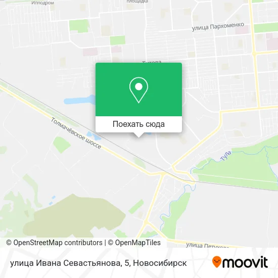 Карта улица Ивана Севастьянова, 5