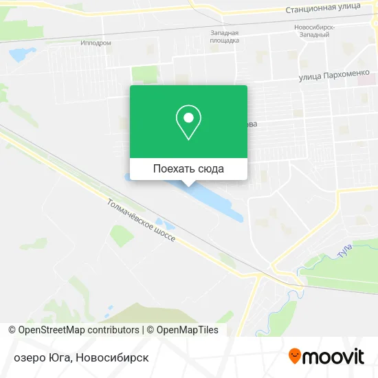 Карта озеро Юга