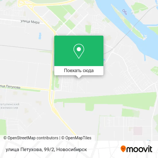 Карта улица Петухова, 99/2