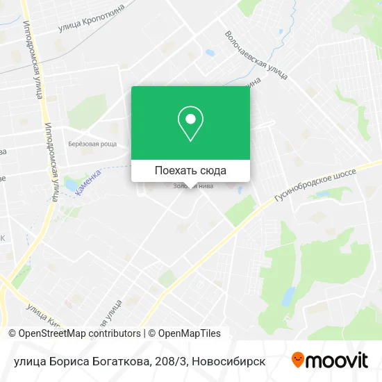 Карта улица Бориса Богаткова, 208/3