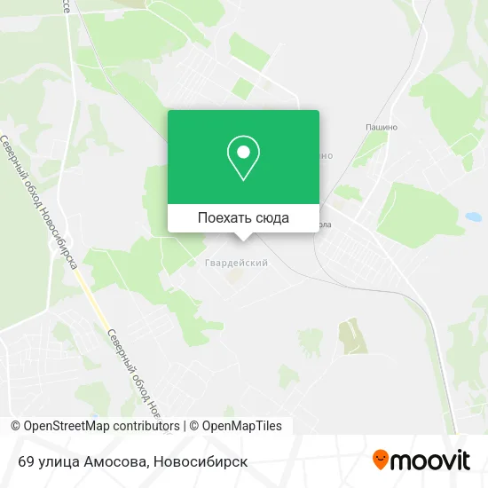 Карта 69 улица Амосова