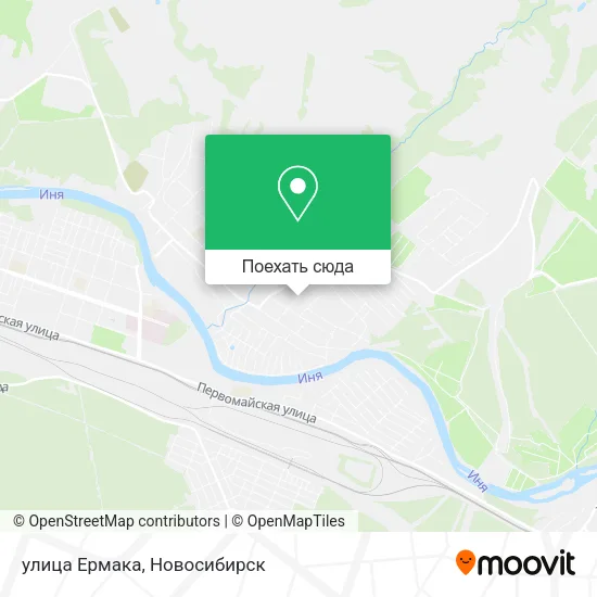 Карта улица Ермака