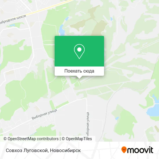 Карта Совхоз Луговской