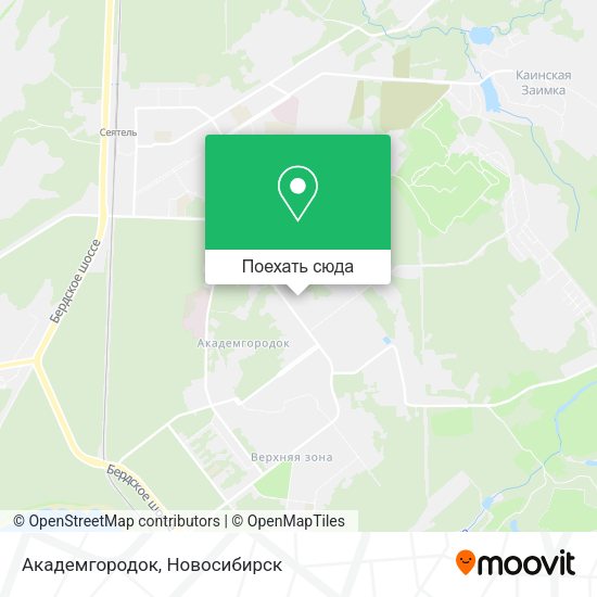 Карта Академгородок