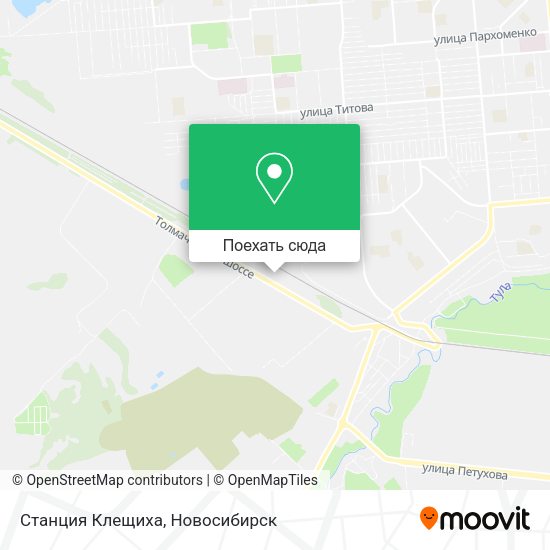 Карта Станция Клещиха