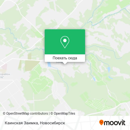 Карта Каинская Заимка