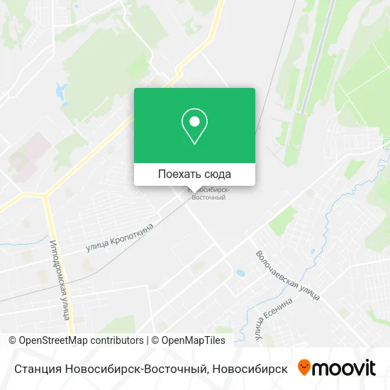 Карта Станция Новосибирск-Восточный