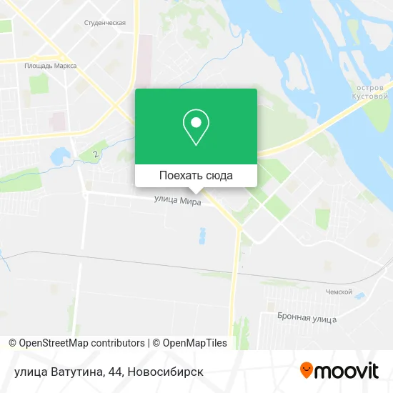 Карта улица Ватутина, 44