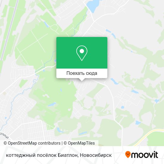 Карта коттеджный посёлок Биатлон