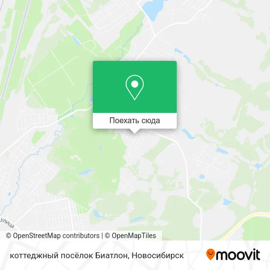 Карта коттеджный посёлок Биатлон