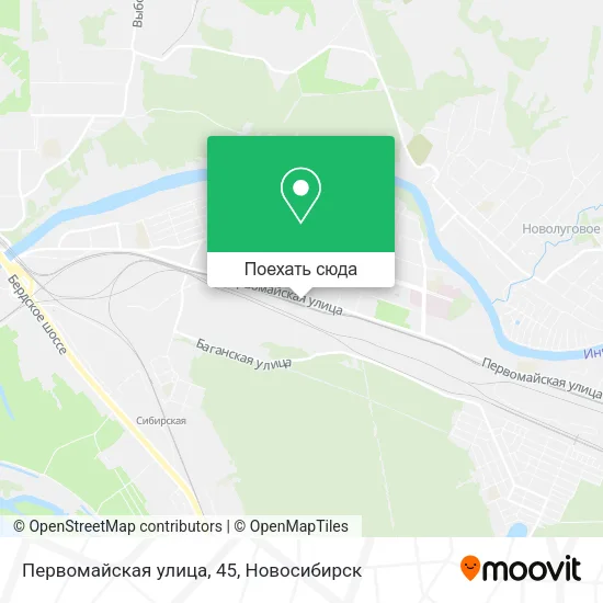 Карта Первомайская улица, 45