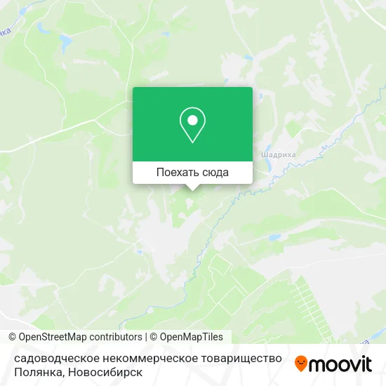Карта садоводческое некоммерческое товарищество Полянка