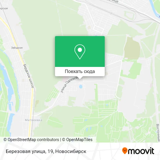 Карта Березовая улица, 19