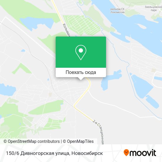 Карта 150/6 Дивногорская улица
