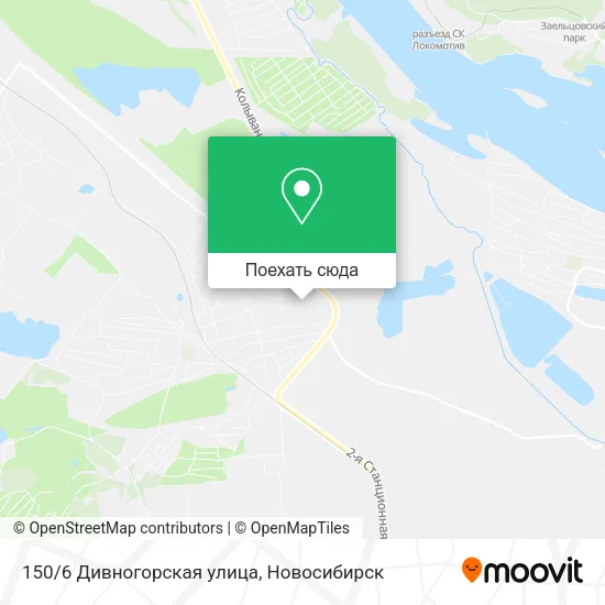 Карта 150/6 Дивногорская улица