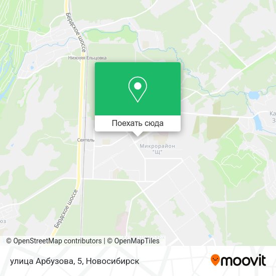Карта улица Арбузова, 5