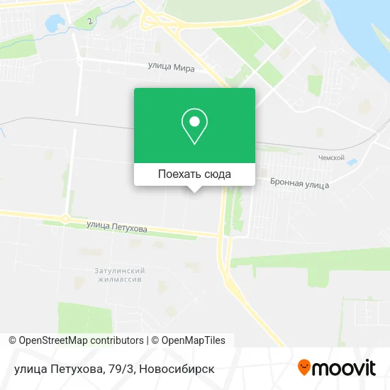 Карта улица Петухова, 79/3