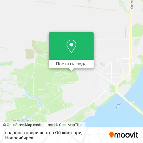 Карта садовое товарищество Обские зори