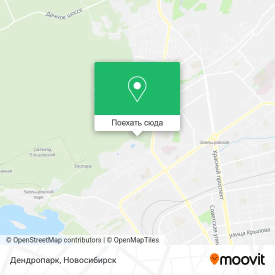 Карта Дендропарк
