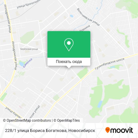 Карта 228/1 улица Бориса Богаткова