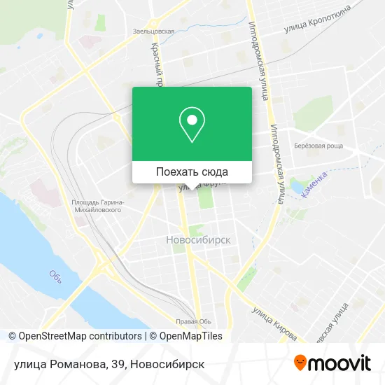 Карта улица Романова, 39