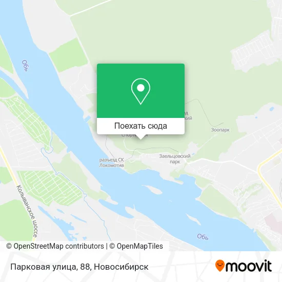 Карта Парковая улица, 88
