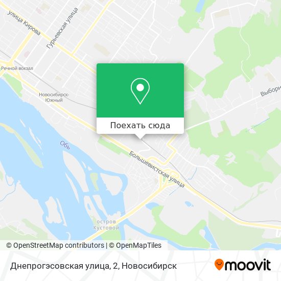 Карта Днепрогэсовская улица, 2