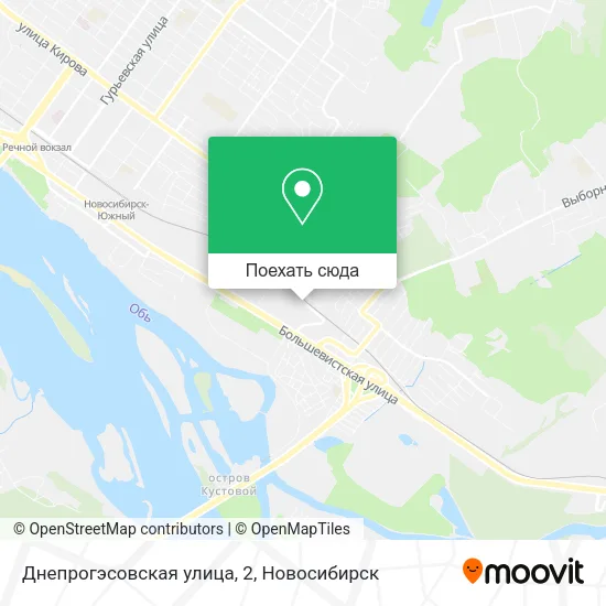 Карта Днепрогэсовская улица, 2