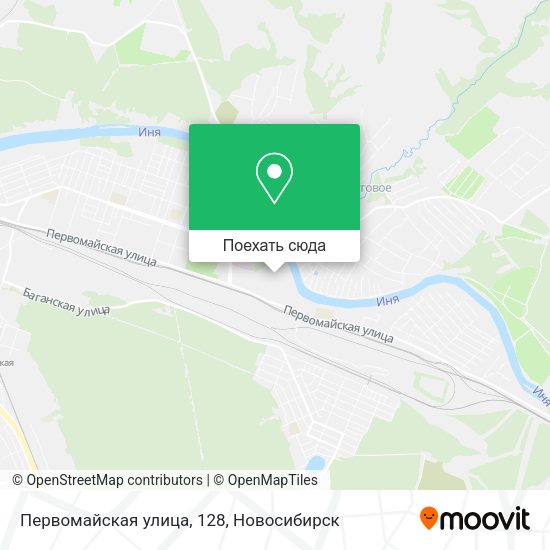 Карта Первомайская улица, 128