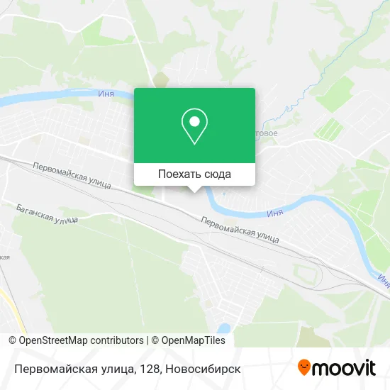 Карта Первомайская улица, 128