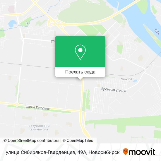 Карта улица Сибиряков-Гвардейцев, 49А